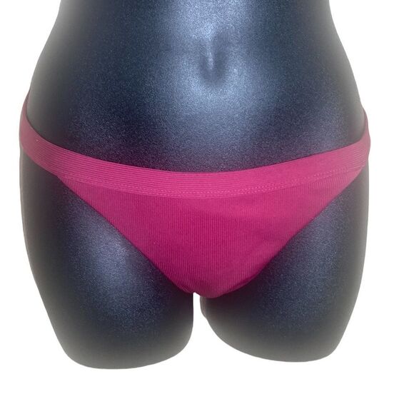 L.A. hearts small bikini bottom maroon ribbed - Picture 1 of 6